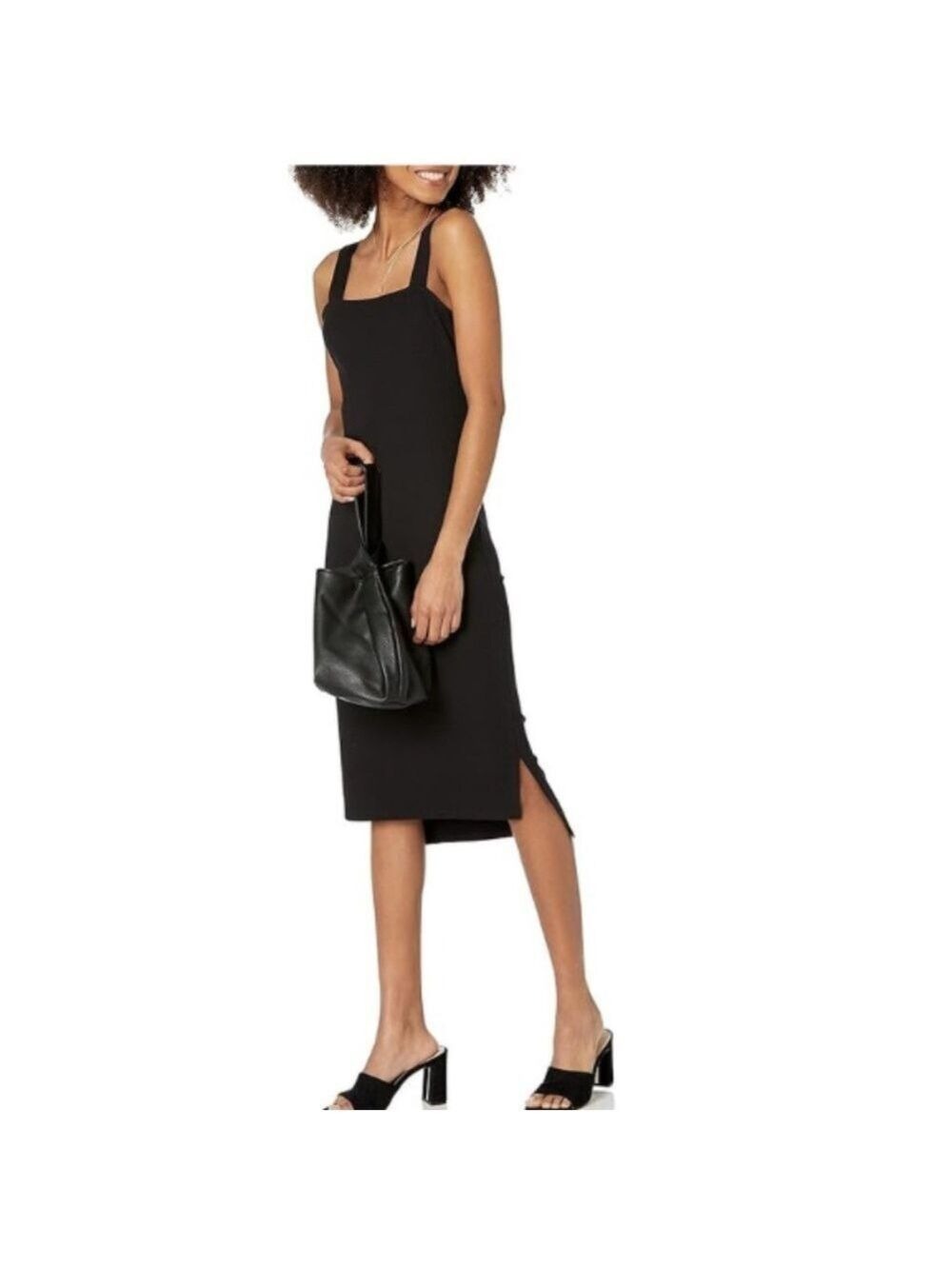 The Drop Amelia Square-Neck Bodycon Midi Tank Dress - Picture 3 of 11